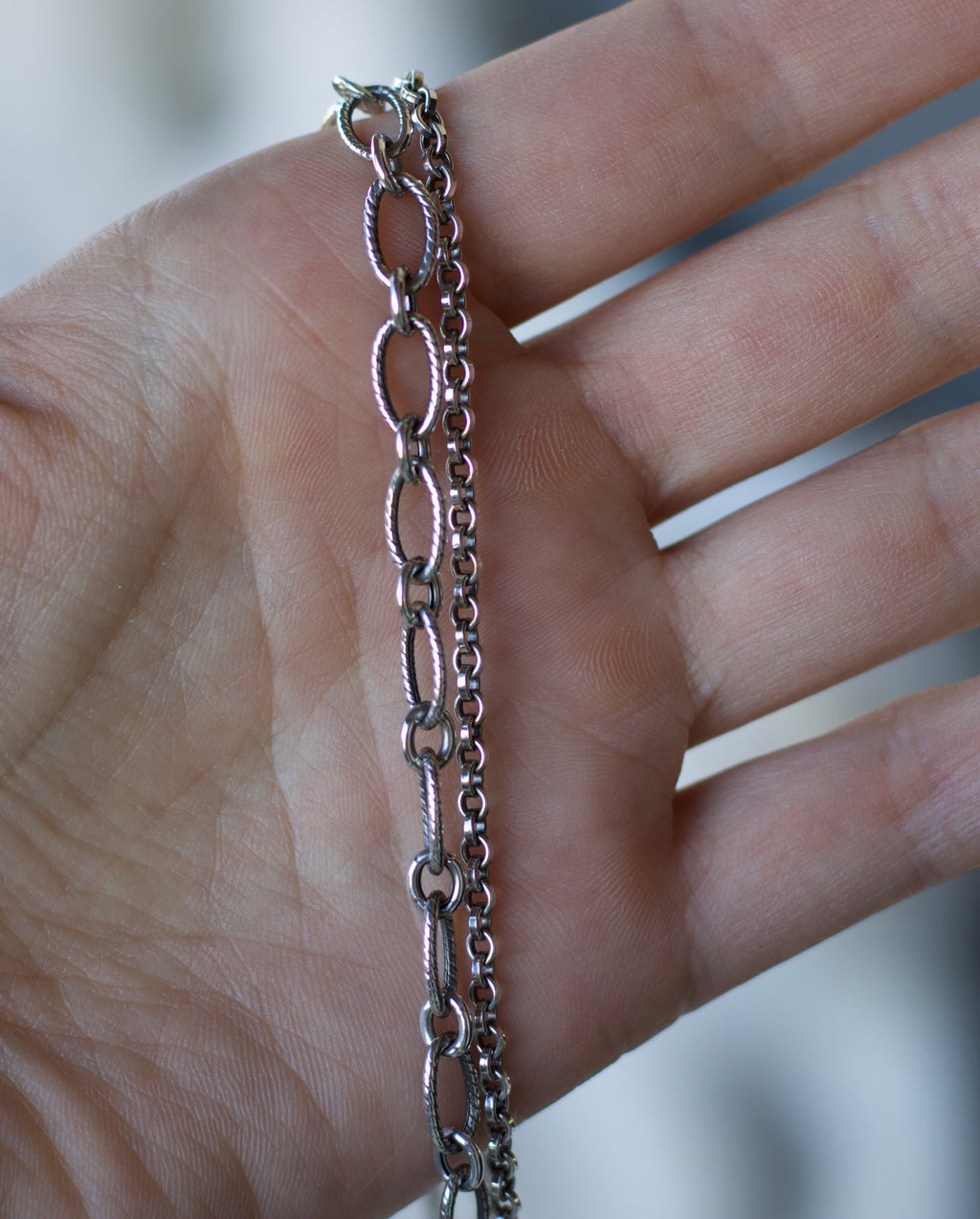 Flat Rolo Chain Neclace