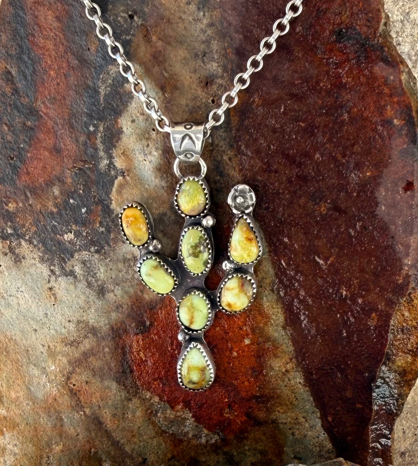 Palomino Cactus Pendant