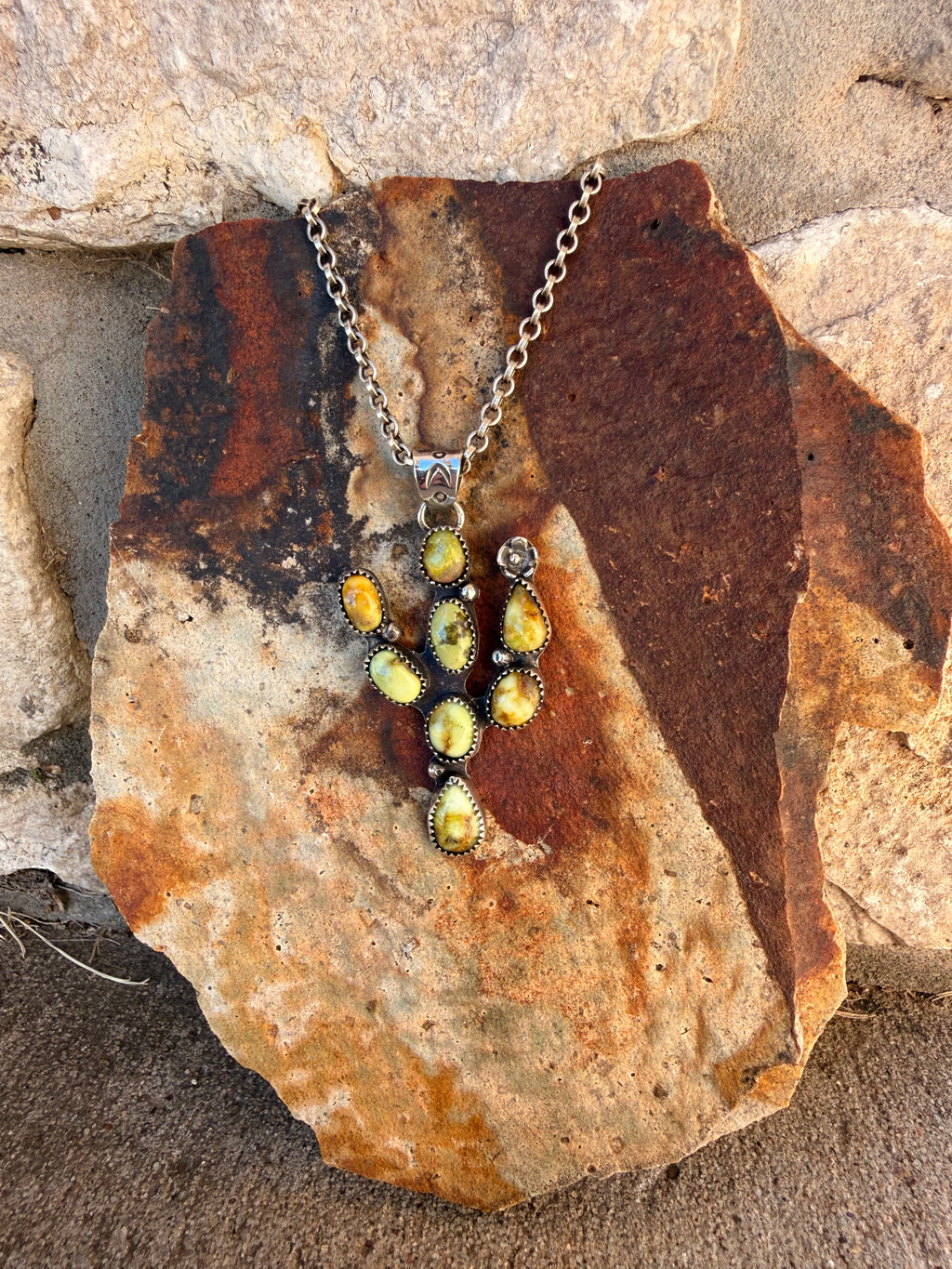 Palomino Cactus Pendant