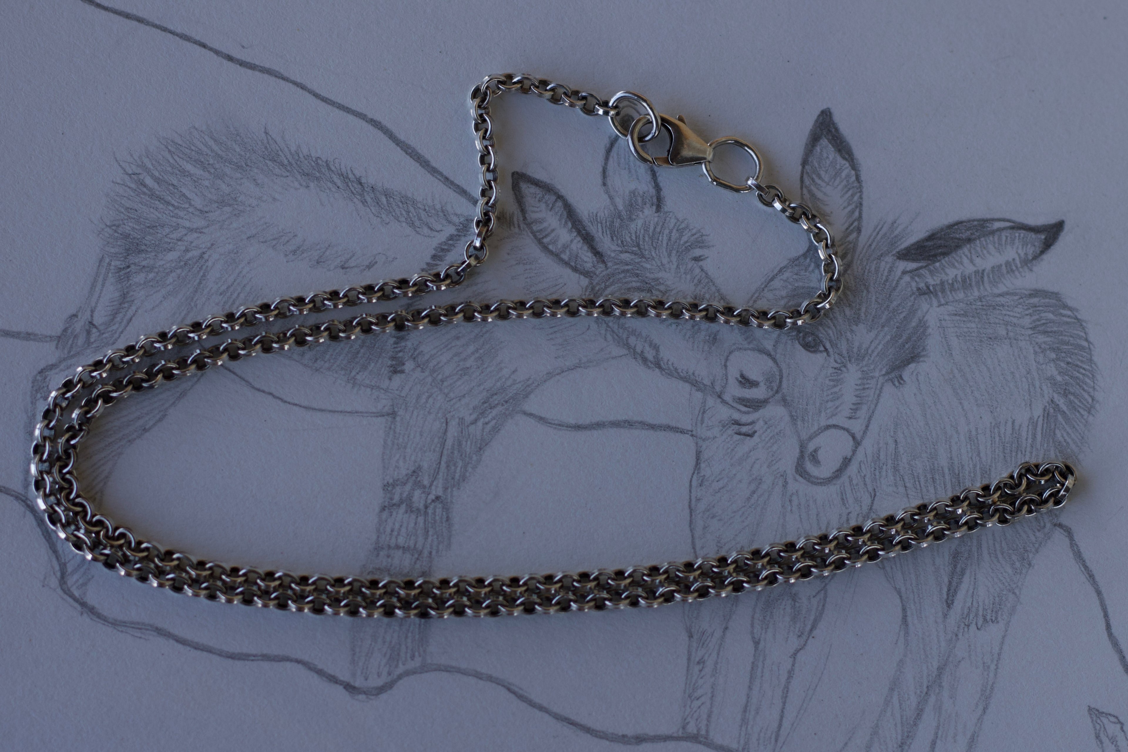 Flat Rolo Chain Neclace