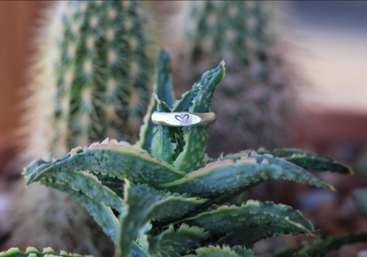 Heart Stamped Ring